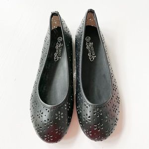 Rosegirl Black Flats C7203